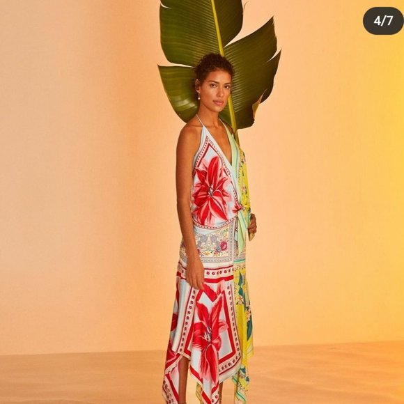 Farm Rio Tropical Scarf 2 piece set - Picture 1 of 3